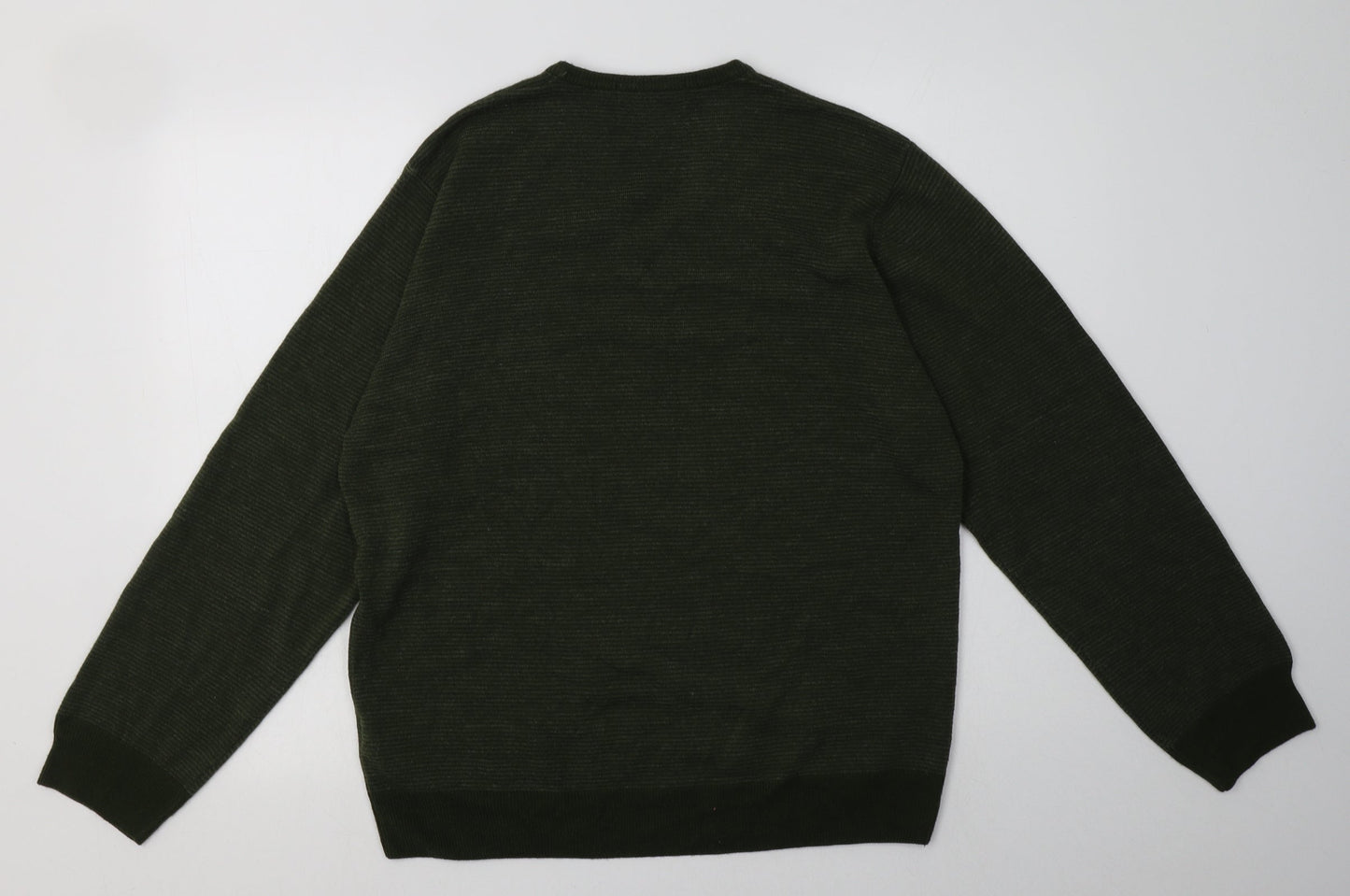 Mens UK Size L Marks and Spencer Green Pullover Sweatshirt