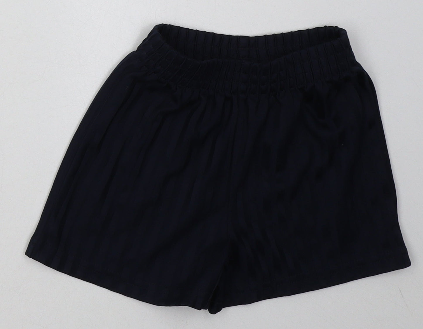 George Boys Blue Striped Polyester Sweat Shorts Size 3-4 Years  Regular  - School Wear
