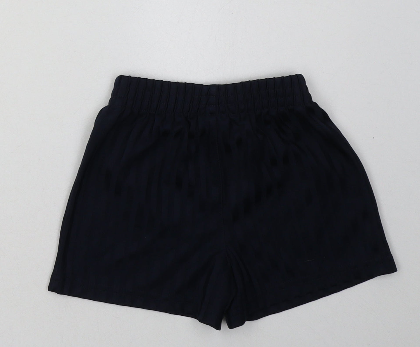 George Boys Blue Striped Polyester Sweat Shorts Size 3-4 Years  Regular  - School Wear