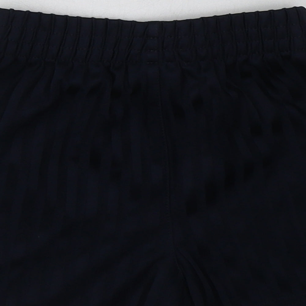 George Boys Blue Striped Polyester Sweat Shorts Size 3-4 Years  Regular  - School Wear