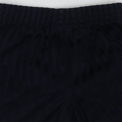 George Boys Blue Striped Polyester Sweat Shorts Size 3-4 Years  Regular  - School Wear