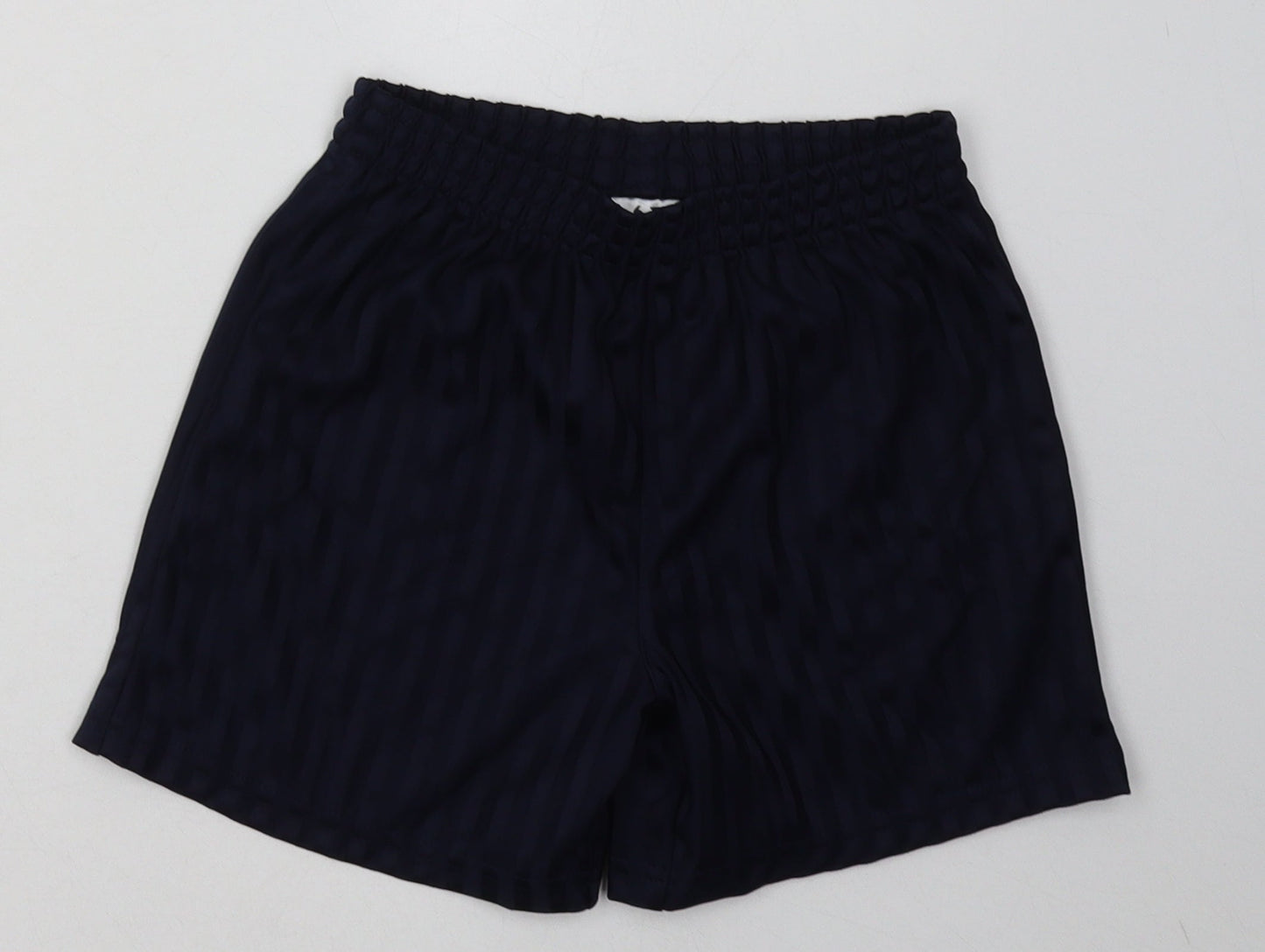 George Boys Blue Striped Polyester Sweat Shorts Size 6-7 Years  Regular  - School Wear