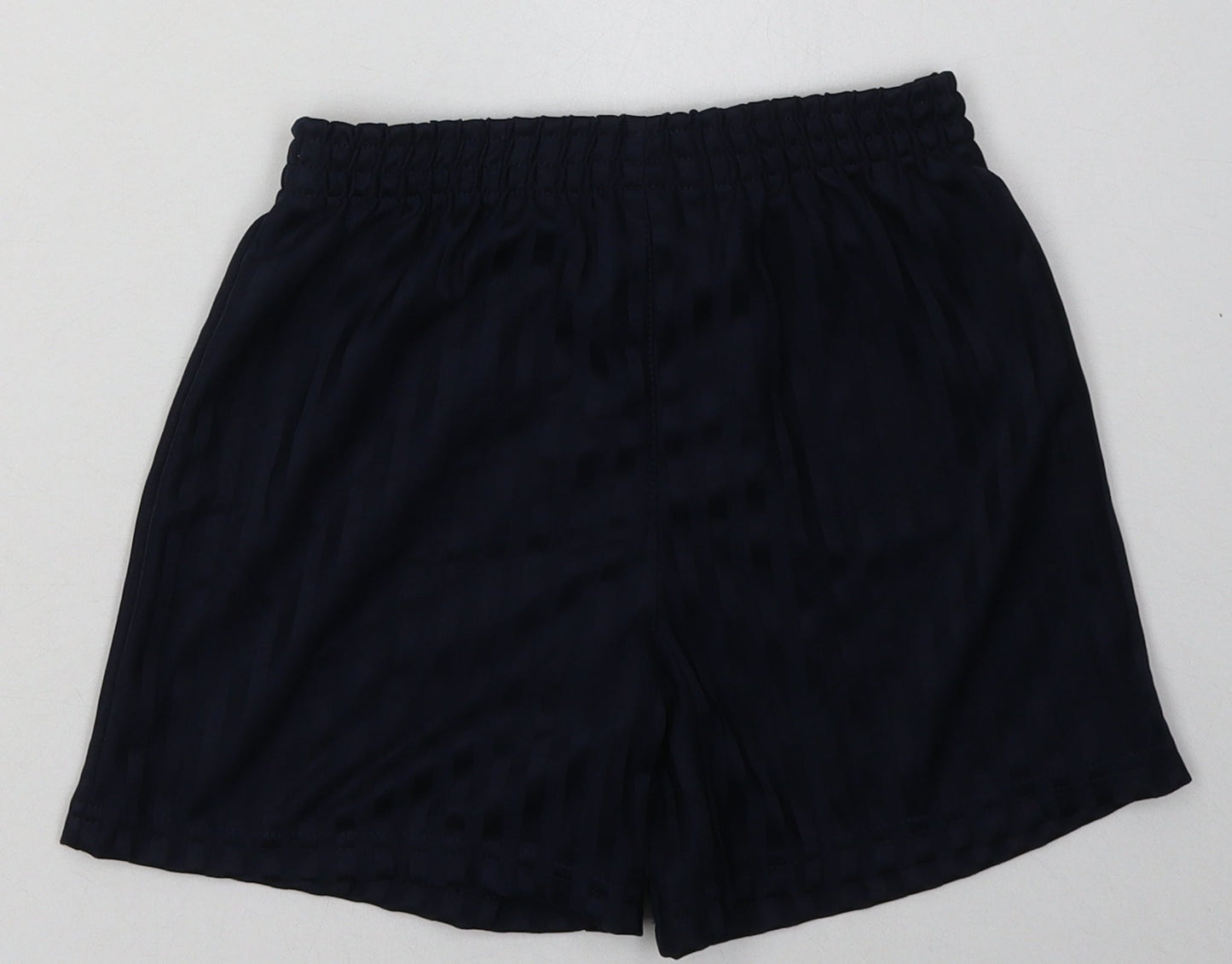 George Boys Blue Striped Polyester Sweat Shorts Size 6-7 Years  Regular  - School Wear