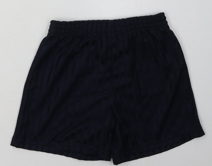George Boys Blue Striped Polyester Sweat Shorts Size 6-7 Years  Regular  - School Wear