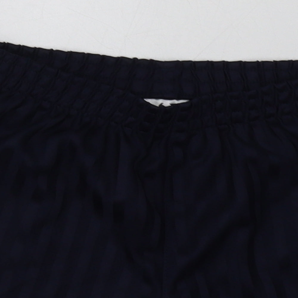 George Boys Blue Striped Polyester Sweat Shorts Size 6-7 Years  Regular  - School Wear