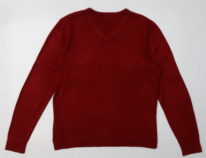 Mens UK Size S Debenhams Red Pullover Sweatshirt