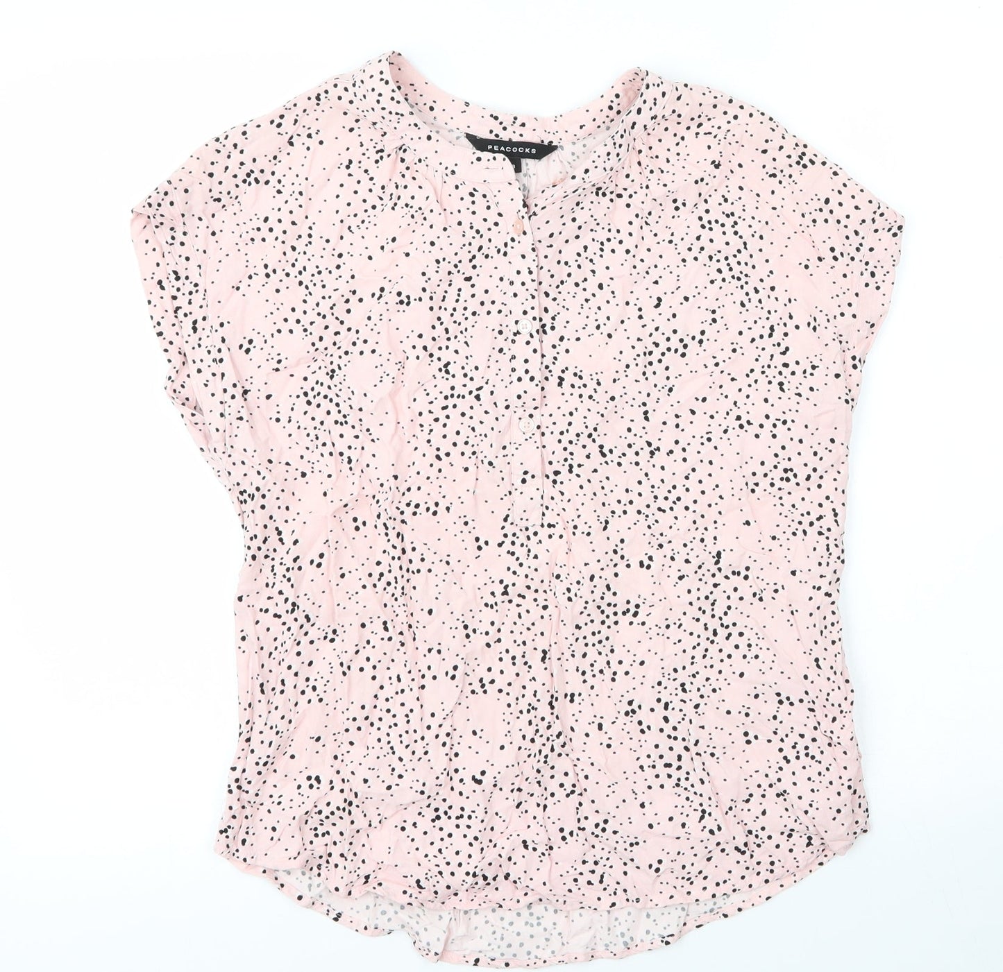 Womens UK Size 8 Peacocks Pink Basic Blouse