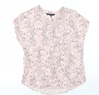 Womens UK Size 8 Peacocks Pink Basic Blouse