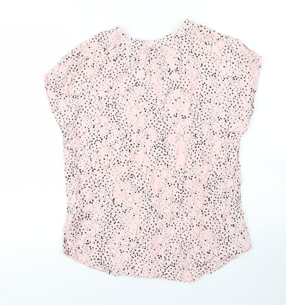 Womens UK Size 8 Peacocks Pink Basic Blouse