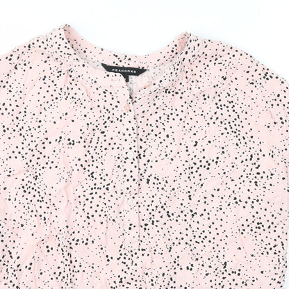 Womens UK Size 8 Peacocks Pink Basic Blouse