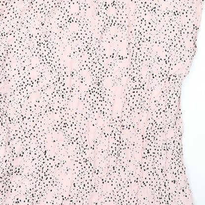 Womens UK Size 8 Peacocks Pink Basic Blouse