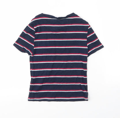 Womens UK Size S H&M Blue Basic T-Shirt