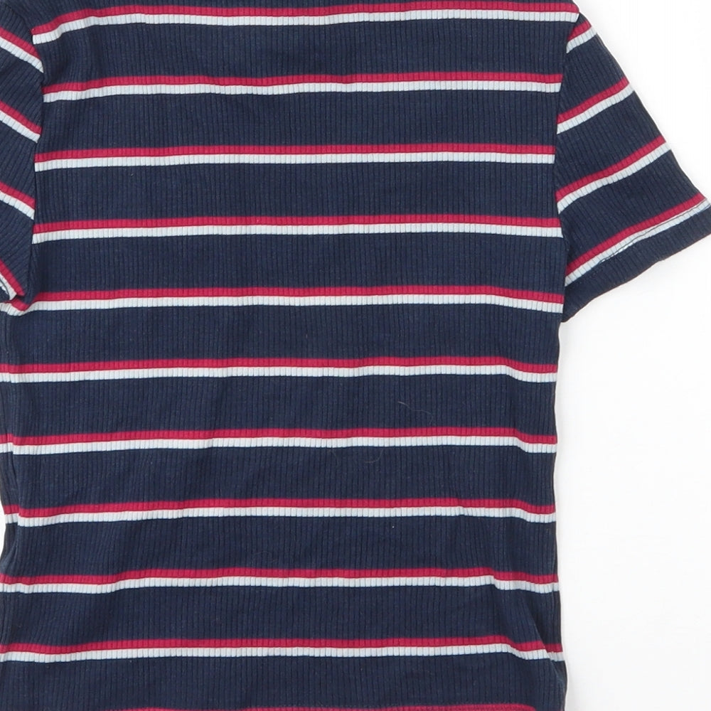 Womens UK Size S H&M Blue Basic T-Shirt