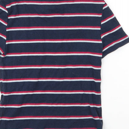 Womens UK Size S H&M Blue Basic T-Shirt