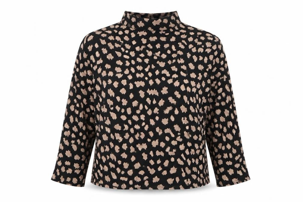 Womens UK Size 8 Peacocks Black Basic Blouse