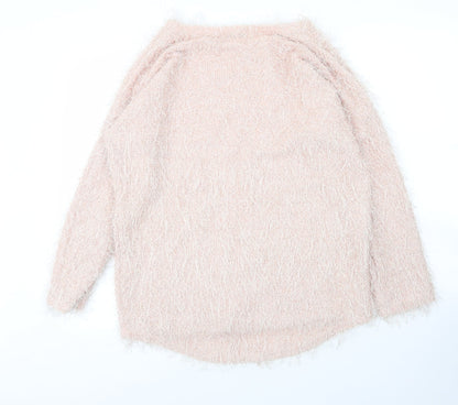 Womens UK Size L Ravi Famous Pink Pullover Jumper
