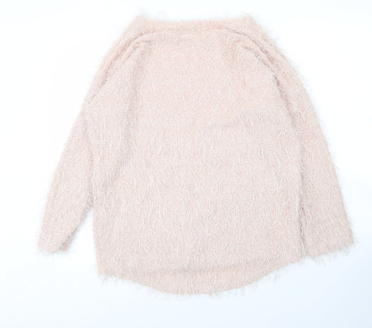 Womens UK Size L Ravi Famous Pink Pullover Jumper