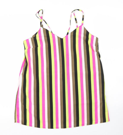 Womens UK Size 10 Pep&co Multicoloured Basic Blouse