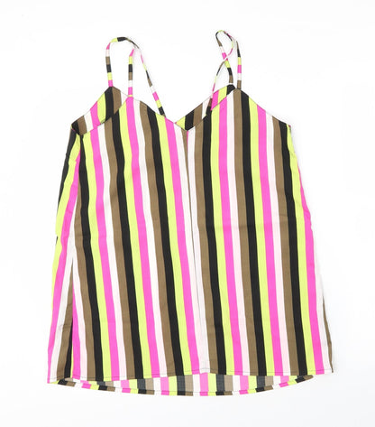 Womens UK Size 10 Pep&co Multicoloured Basic Blouse