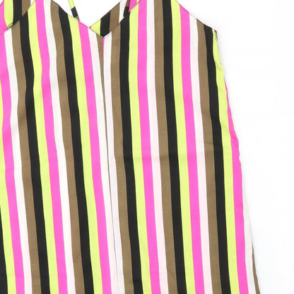 Womens UK Size 10 Pep&co Multicoloured Basic Blouse