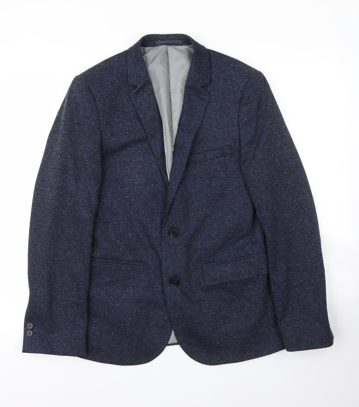 Mens UK Size S Burton Regular Blue Suit Jacket