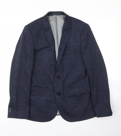Mens UK Size S Burton Regular Blue Suit Jacket