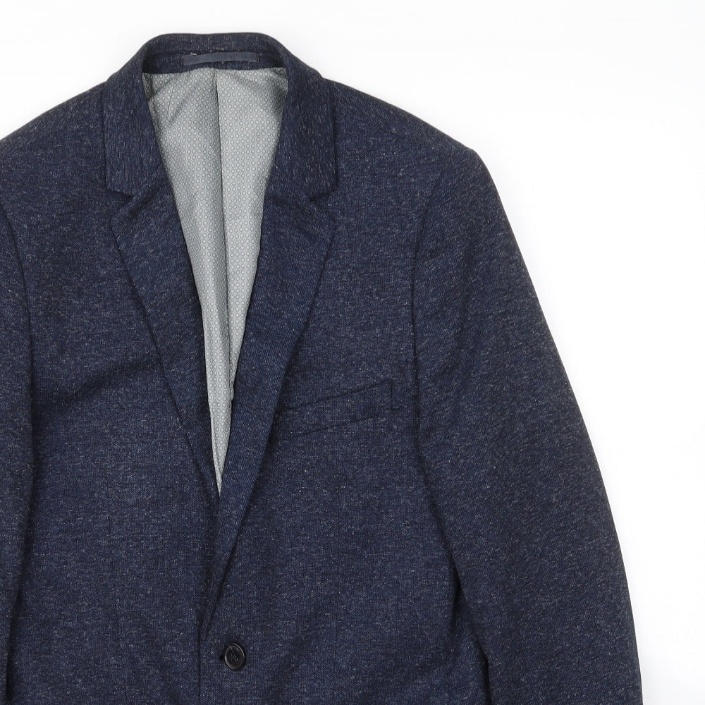 Mens UK Size S Burton Regular Blue Suit Jacket