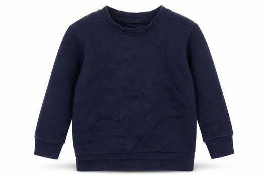 George Boys Blue Round Neck  Cotton Pullover Jumper Size 3 Years