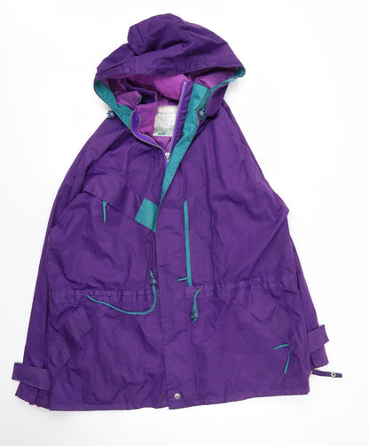 Mens UK Size S Preworn Purple Parka Coat