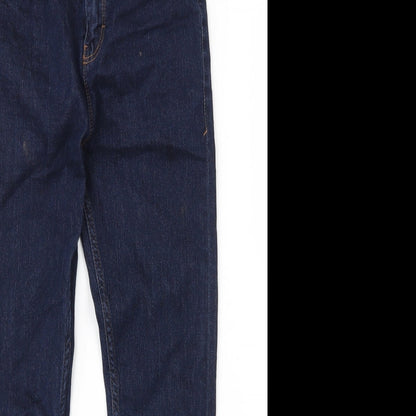 NEXT Girls Blue  Cotton Straight Jeans Size 11 Years L24 in Regular Zip