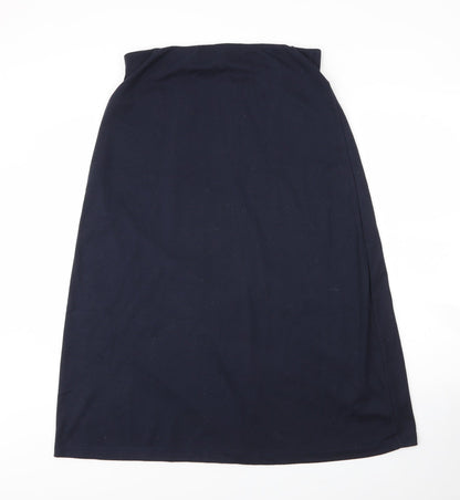 Marisota Womens Blue  Cotton A-Line Skirt Size 14