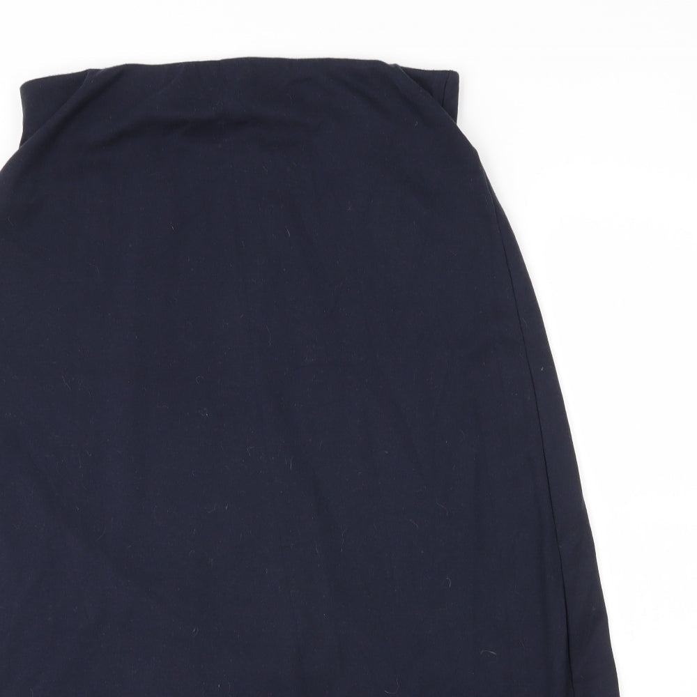 Marisota Womens Blue  Cotton A-Line Skirt Size 14