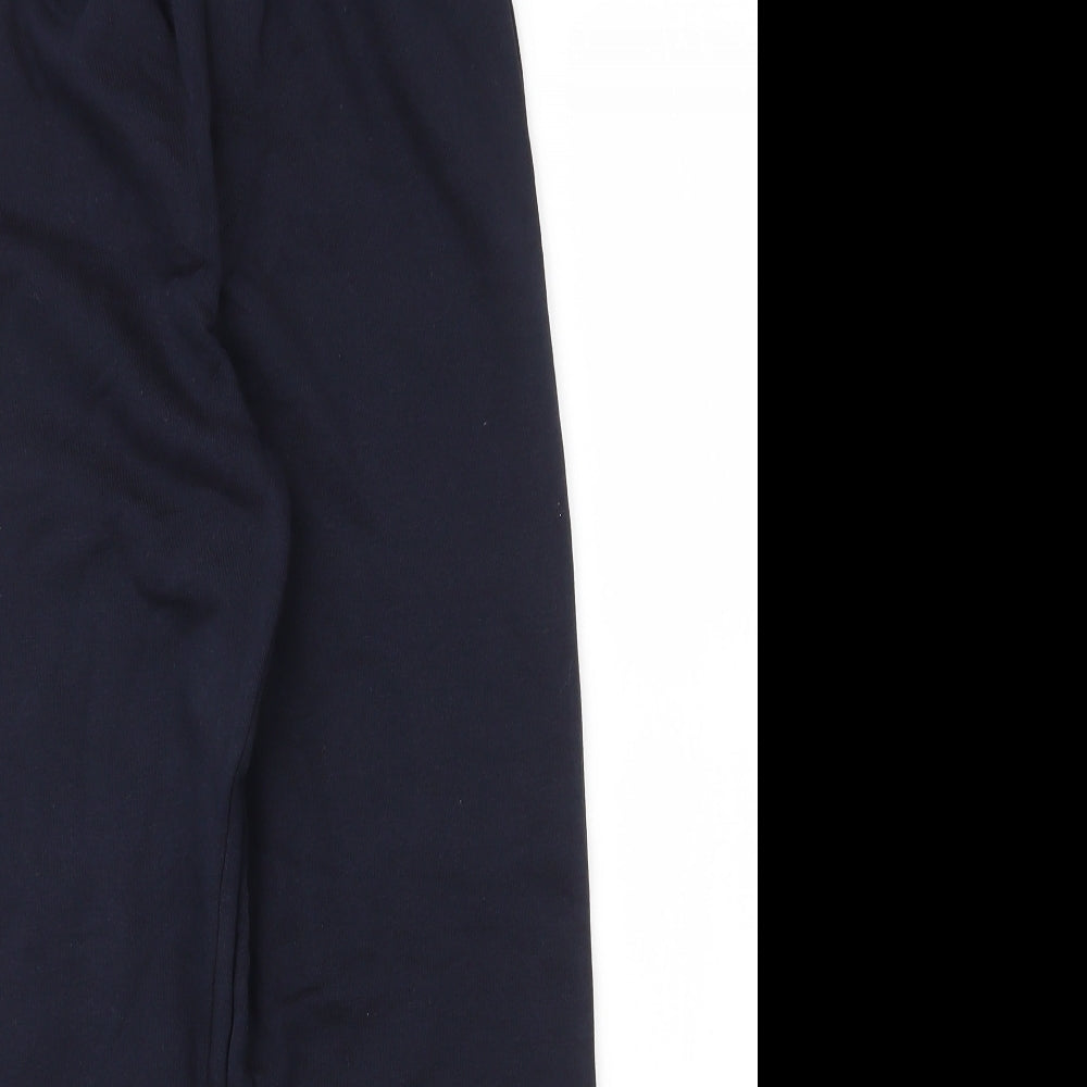 TU Boys Blue  Cotton Sweatpants Trousers Size 9 Months L22 in Regular Drawstring - School