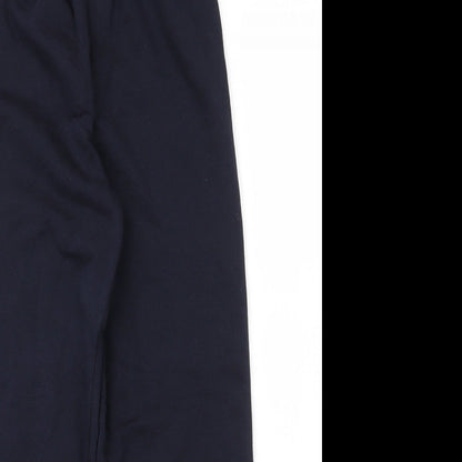TU Boys Blue  Cotton Sweatpants Trousers Size 9 Months L22 in Regular Drawstring - School
