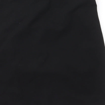 SheIn Womens Black  Polyester Straight & Pencil Skirt Size M   Zip