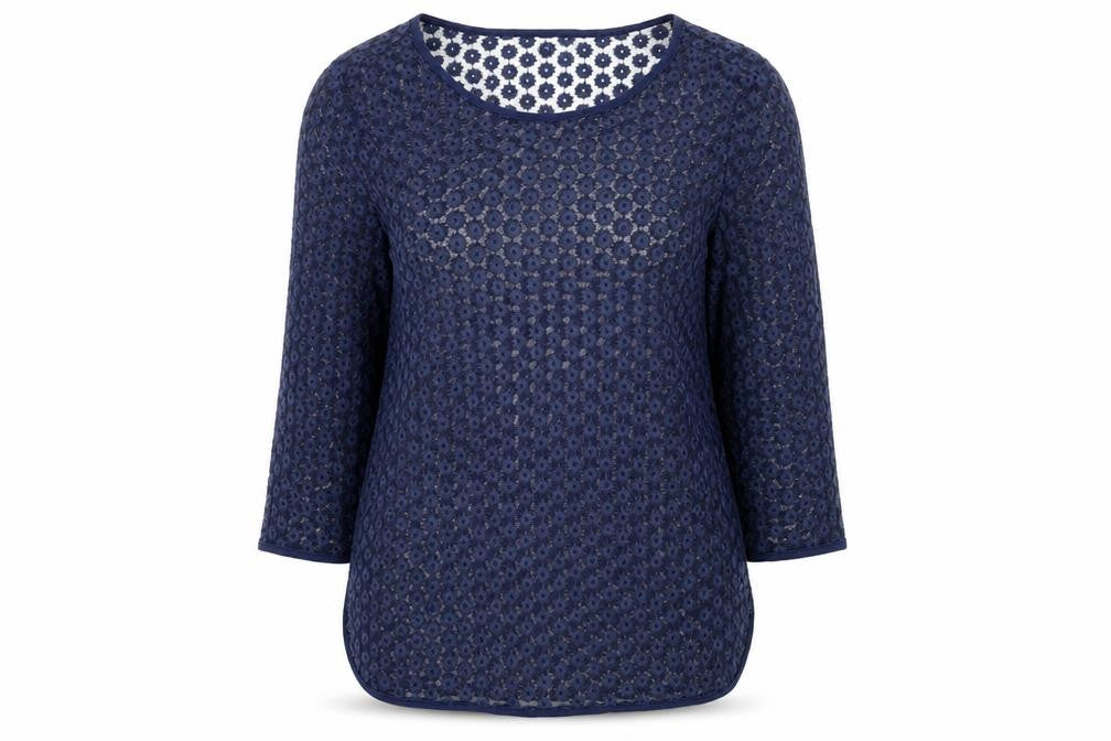 Womens UK Size 8 Topshop Blue Basic Blouse