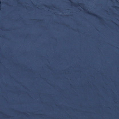 US Polo Assn. Boys Blue  Cotton Basic T-Shirt Size 3-4 Years Round Neck