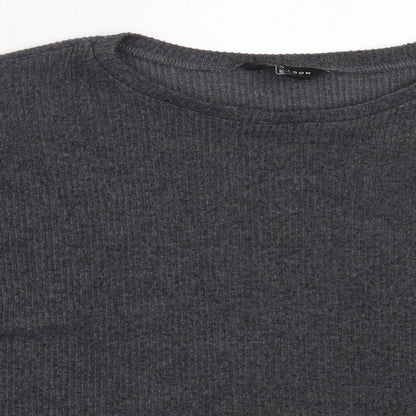 Womens UK Size L New Look Grey Pullover Jumper