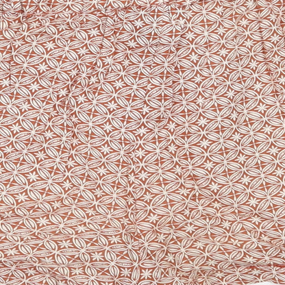 Primark Womens Brown Geometric Viscose Hot Pants Shorts Size 8  Regular