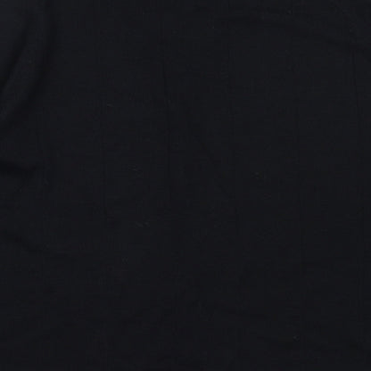 Giorgios Collections Mens Black V-Neck  Acrylic Pullover Jumper Size M