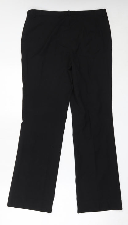 Womens UK Size 12 Marks and Spencer Regular Fit  Black Trousers