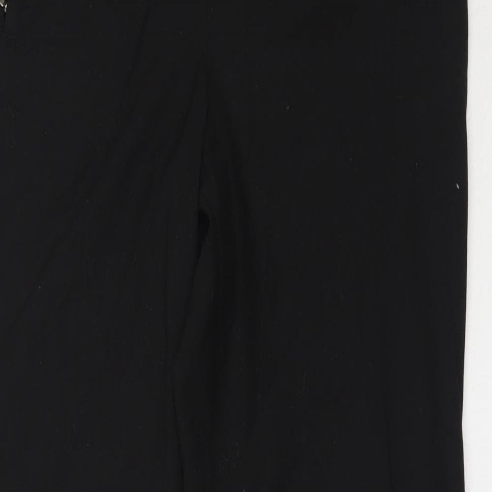 Womens UK Size 12 Marks and Spencer Regular Fit  Black Trousers