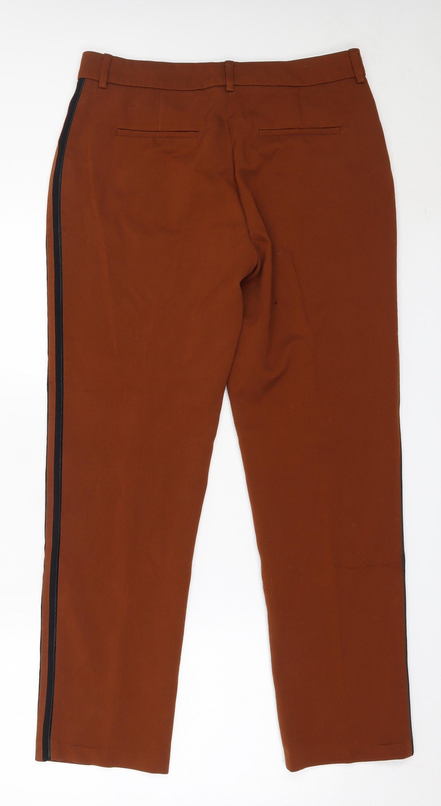 Womens UK Size 12 Marks and Spencer Regular Fit  Brown Trousers