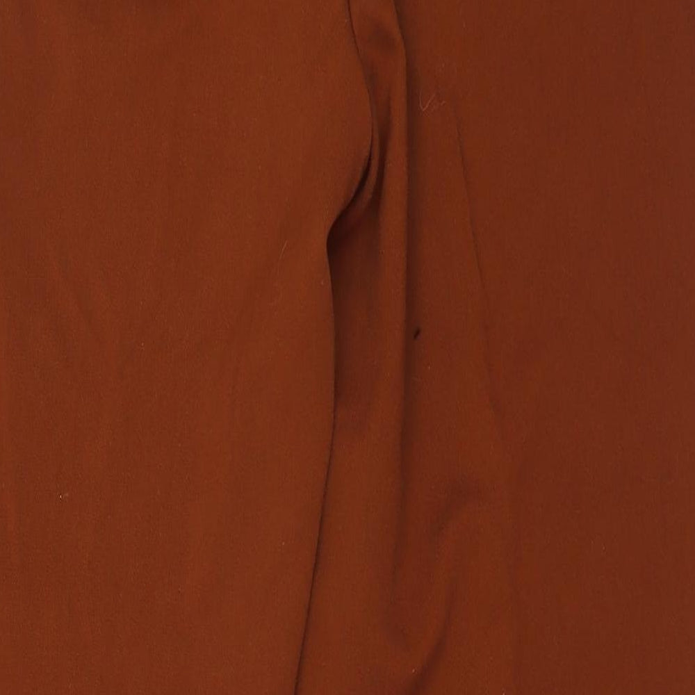 Womens UK Size 12 Marks and Spencer Regular Fit  Brown Trousers
