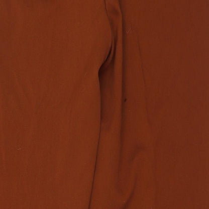 Womens UK Size 12 Marks and Spencer Regular Fit  Brown Trousers