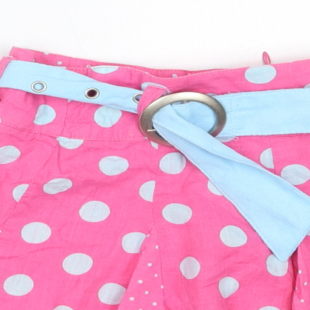 Pumpkin Patch Girls Pink Polka Dot Cotton Skater Skirt Size 12 Months