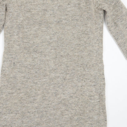 La Redoute Womens Beige  Polyester Jumper Dress  Size 8  Round Neck