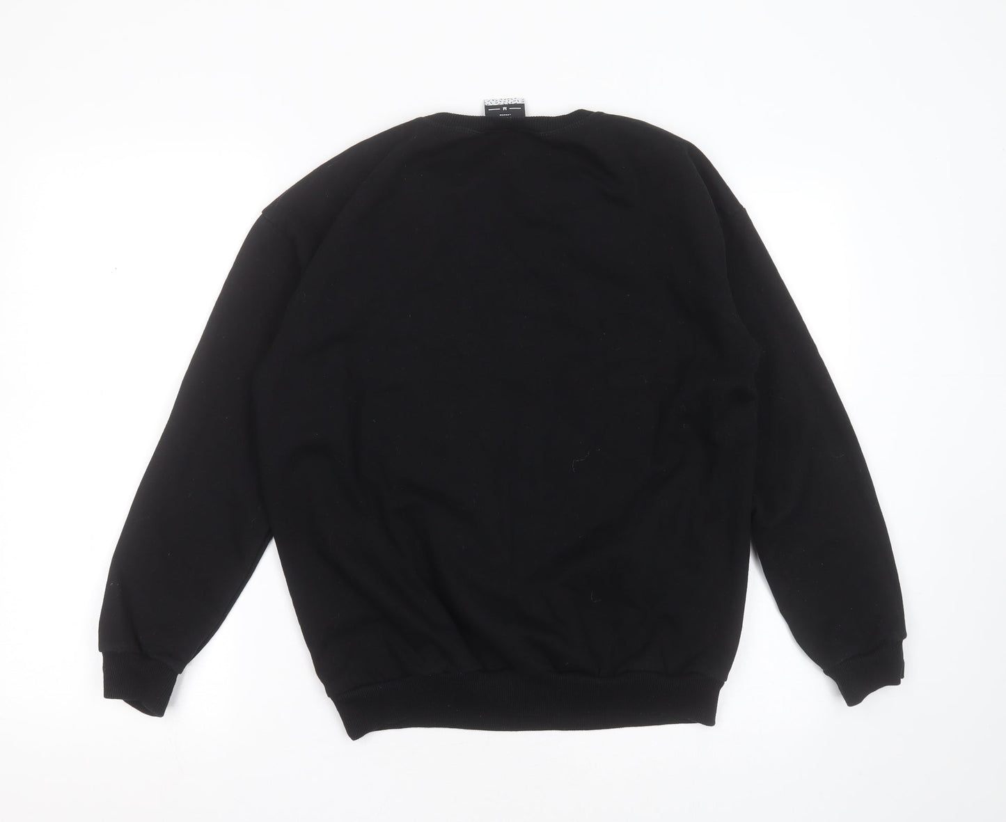MINGA Womens Black  Cotton Pullover Sweatshirt Size M   - on Wednesdays we wear pink
