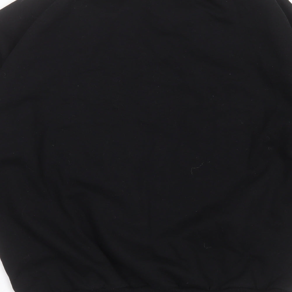 MINGA Womens Black  Cotton Pullover Sweatshirt Size M   - on Wednesdays we wear pink