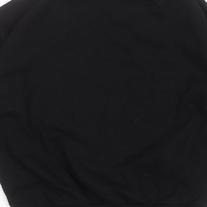 MINGA Womens Black  Cotton Pullover Sweatshirt Size M   - on Wednesdays we wear pink